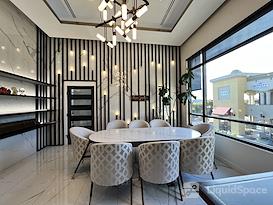 Desk Space with Skyline View