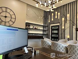 Desk Space with Skyline View