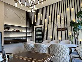 Desk Space with Skyline View