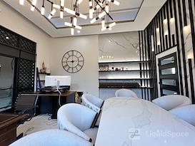 Desk Space with Skyline View