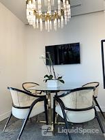 Desk Space with Skyline View