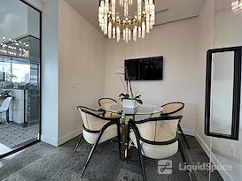 Desk Space with Skyline View