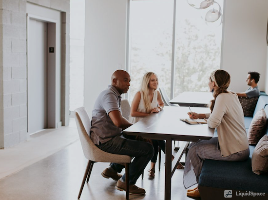 Working at Common Desk - Richardson at Richardson