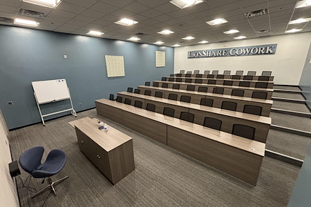 LionShare Cowork - Professional Meeting Rooms & Offices - Large Stadium-Style Conference Room