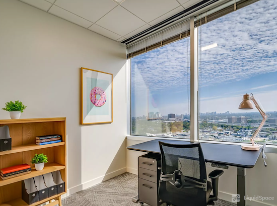 Working at Common Desk - Post Oak Blvd at Houston