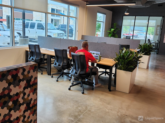Working at FUSE Workspace-Four Points at Austin