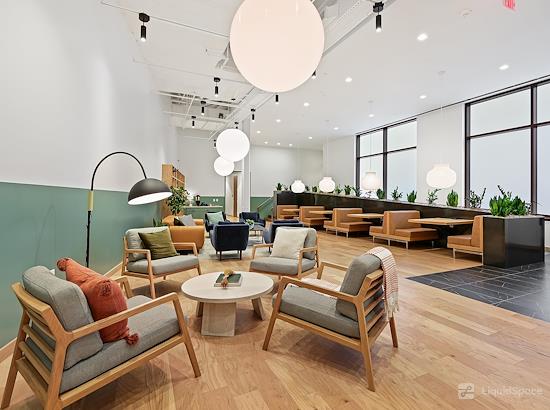 Working at Common Desk - City Place at Spring