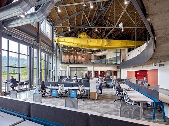 Working at OneValley at the Roundhouse at Pittsburgh