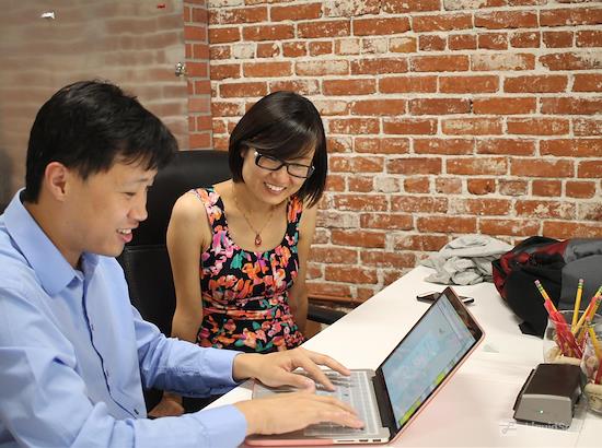 Working at Pro Desk Space at Fullerton