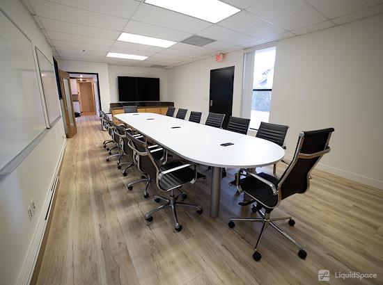 Working at Downtown Pasadena meeting room/training/class room at Pasadena