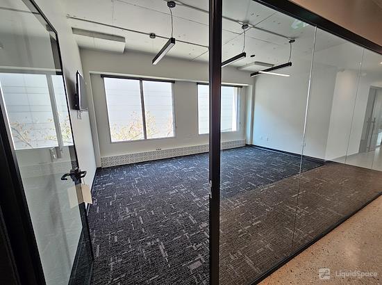 Working at Launch Coworking Space - Downtown at Winnipeg