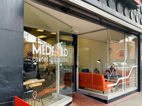 Working at Medford Cowork Collective at Medford