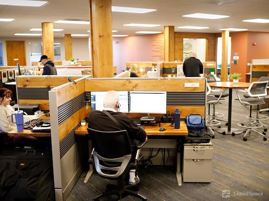 Working at The Daily Desk at Fairfield