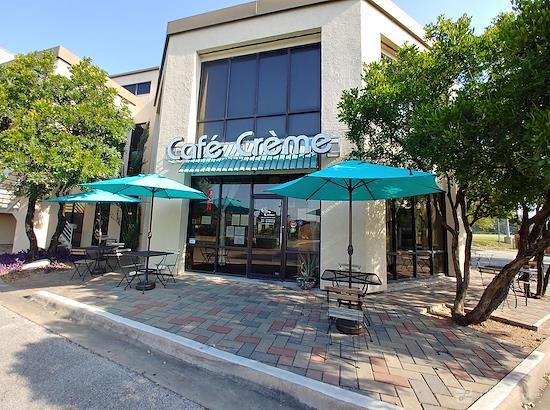 Working at Cafe Creme at Austin