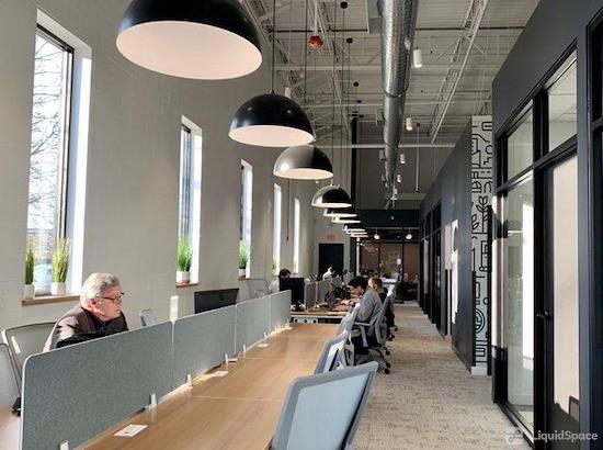 Working at Staples Coworking Needham at Needham