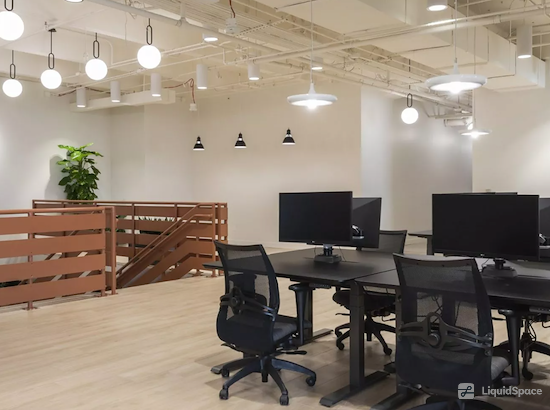 Working at Common Desk - Post Oak Blvd at Houston