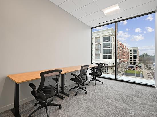 Working at Common Desk - City Place at Spring
