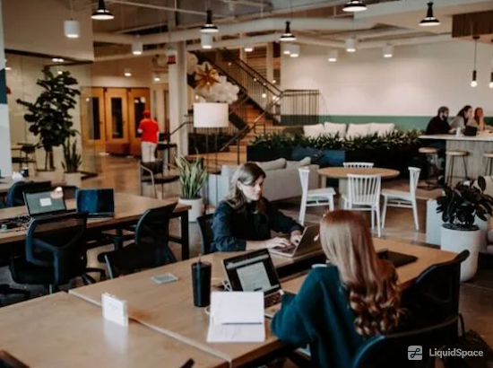 Working at Common Desk - Richardson at Richardson