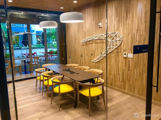 Working at Capital One Café - Domain NORTHSIDE at Austin
