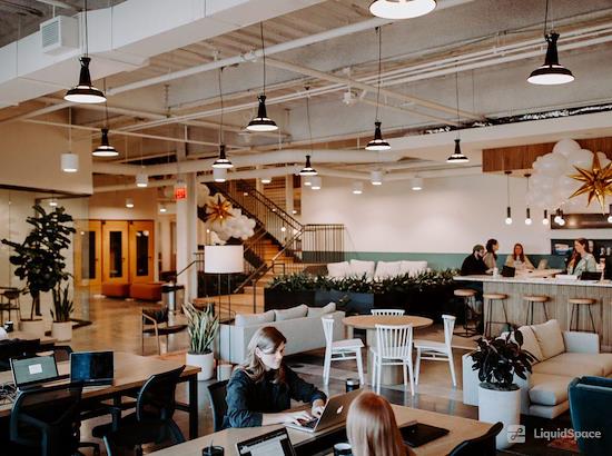 Working at Common Desk - Richardson at Richardson