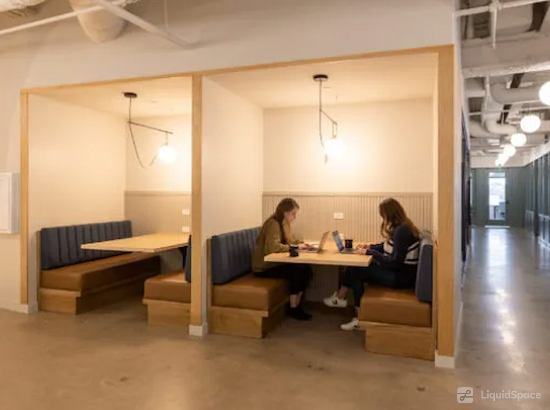 Working at Common Desk - Energy Square at Dallas