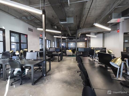 Working at Common Desk - Granite Park at Plano