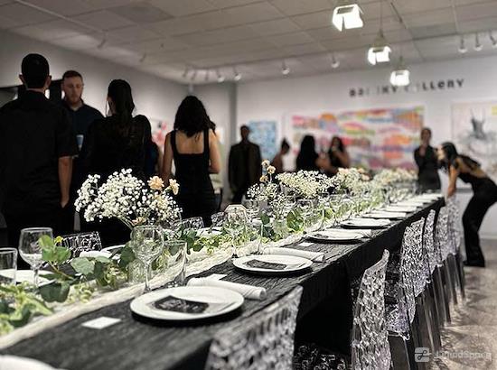 Working at Private Events at Barsky Gallery at HOBOKEN