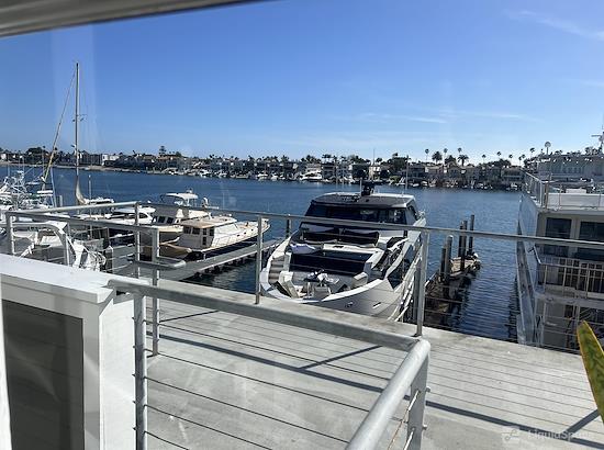 Working at Office with Marina Views at Newport Beach