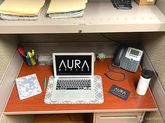 Working at Aura Office at Modesto