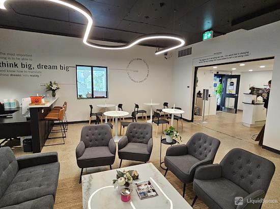 Working at Launch Coworking Space - Downtown at Winnipeg