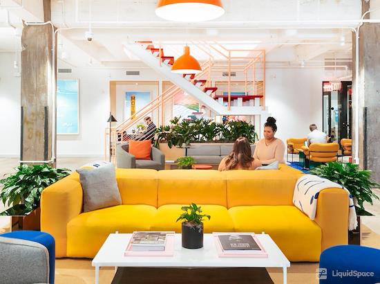 Working at Hudson House at New York