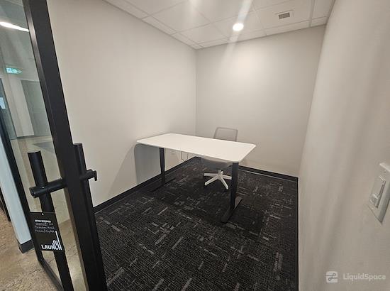 Working at Launch Coworking Space - Downtown at Winnipeg