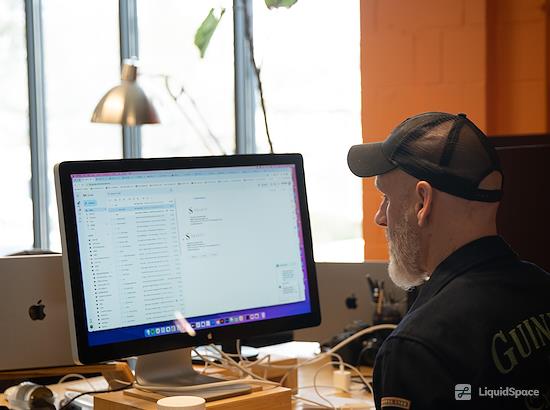 Working at Tigerlabs on Witherspoon at Princeton