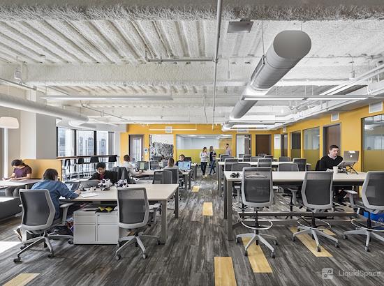 Working at Workbar Back Bay at Boston