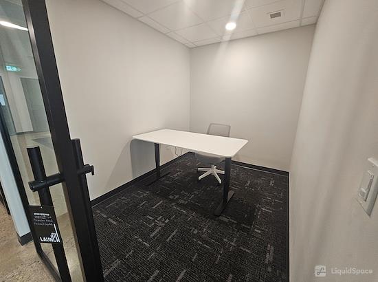 Working at Launch Coworking Space - Downtown at Winnipeg