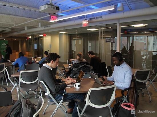 Working at Workbar Back Bay at Boston