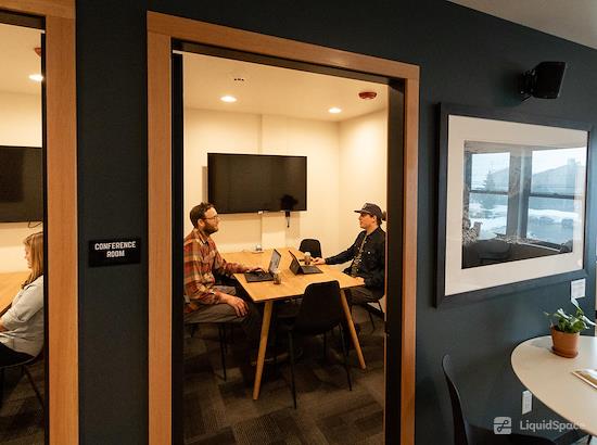 Working at Pass Life Workspace at Snoqualmie Pass