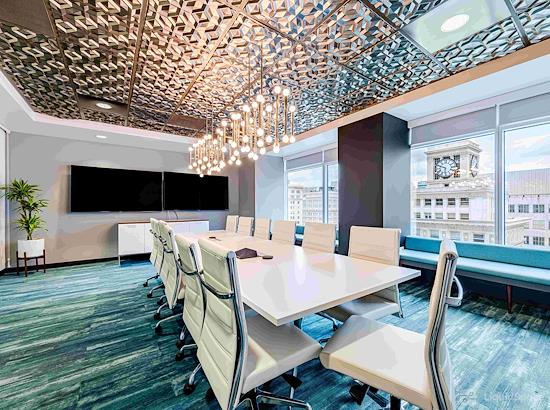 Working at Co-Working PDX at Fox Tower at Portland