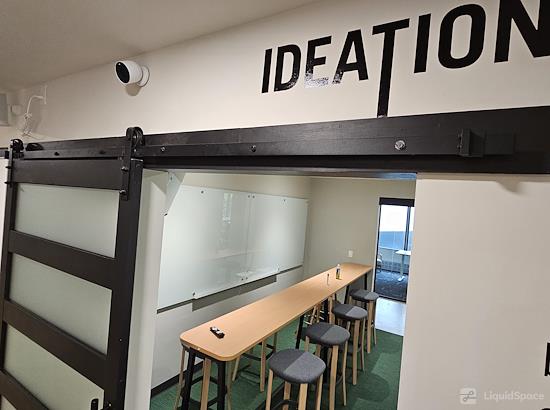 Working at Launch Coworking Space - Downtown at Winnipeg