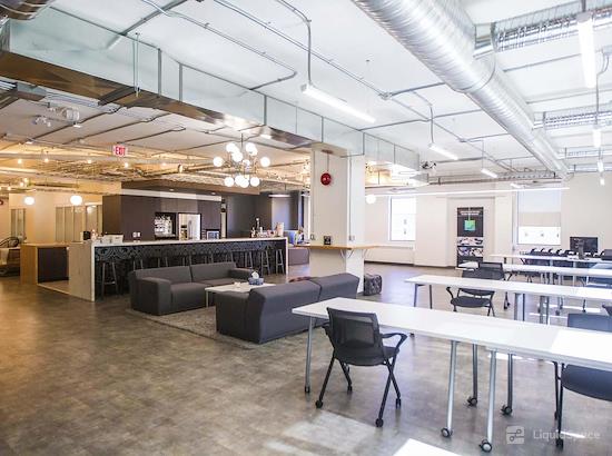Working at Launch Coworking Space - Exchange at Winnipeg