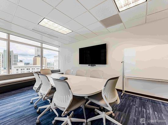 Working at Co-Working PDX at Fox Tower at Portland