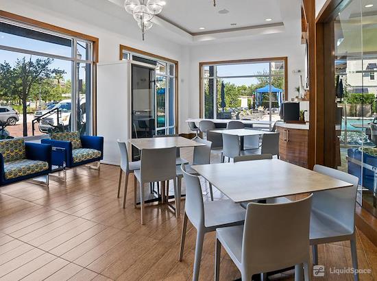 Working at Apt CoWork at the Marq Highland Park at Westchase