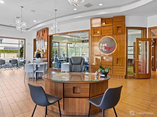 Working at Apt CoWork at the Marq Highland Park at Westchase